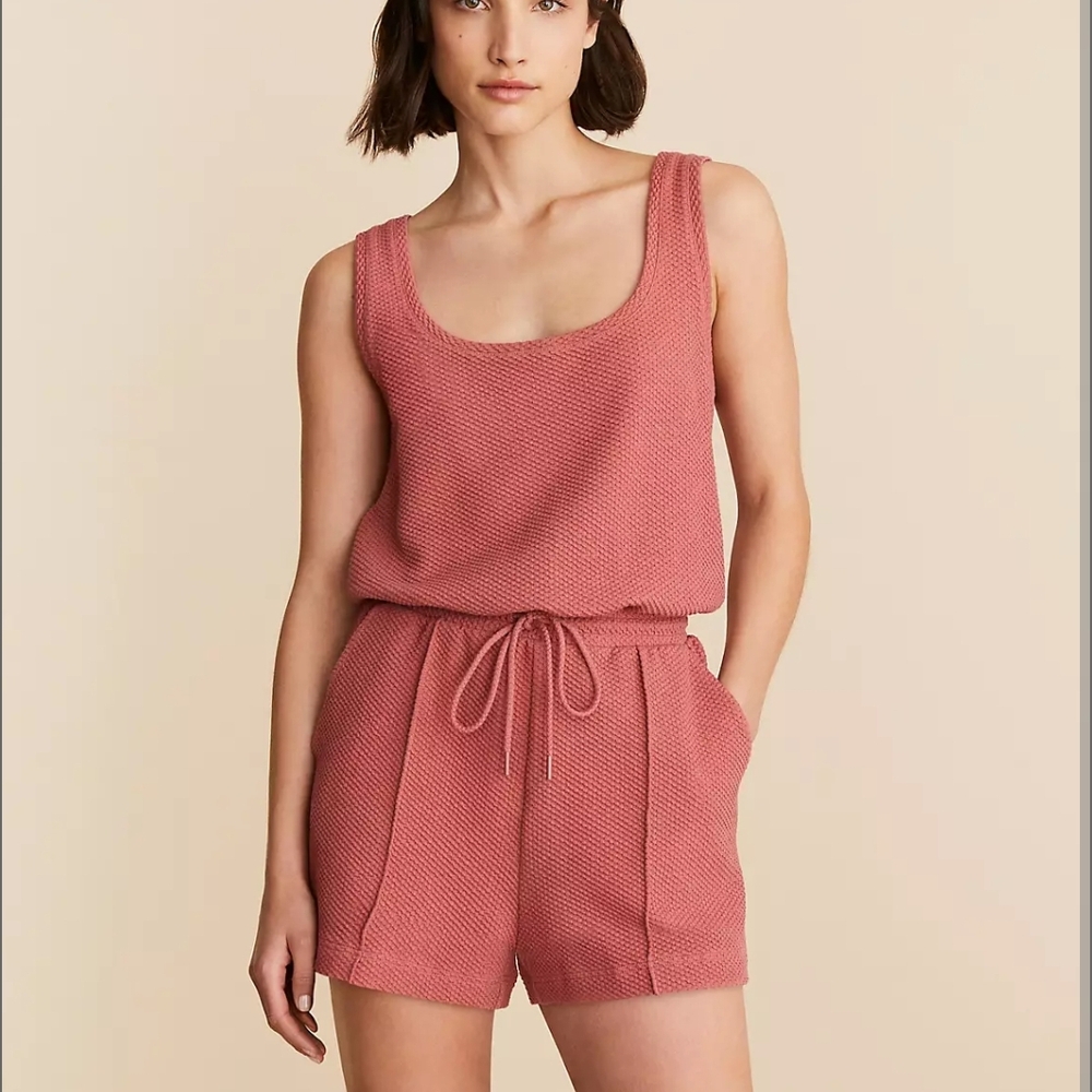 Lou & Grey Textured Tank Romper NWOT